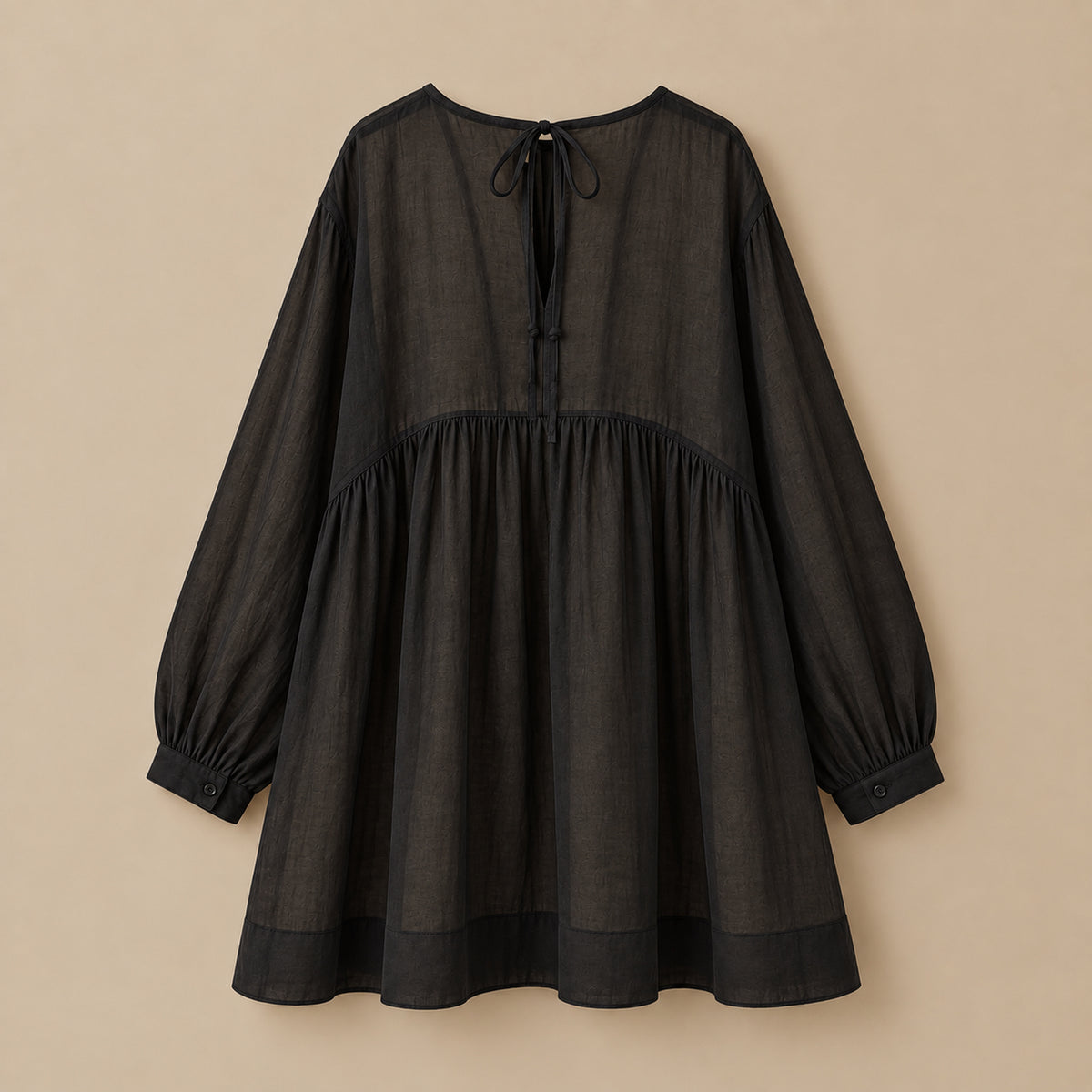 COTTON SOMERLUS DRESS IN NOIR