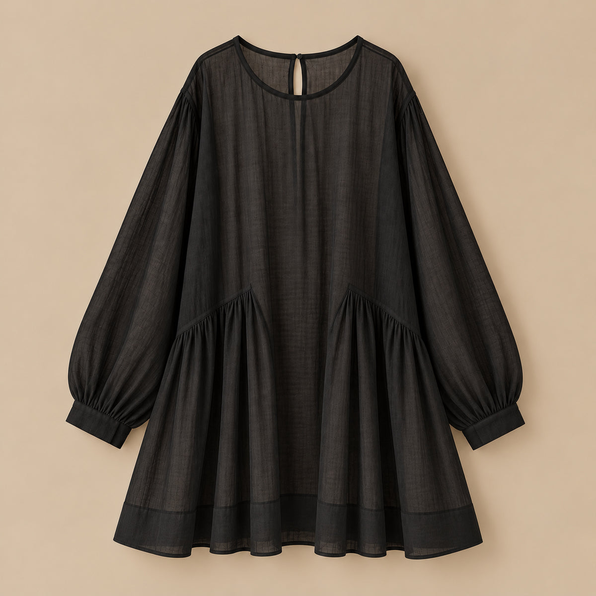 COTTON SOMERLUS DRESS IN NOIR