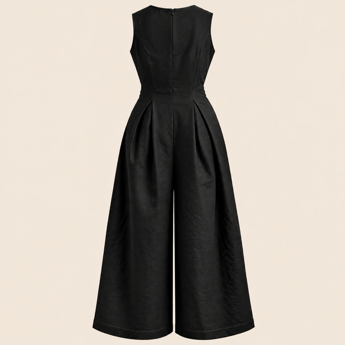 LINEN JUMPSUIT | NOIR