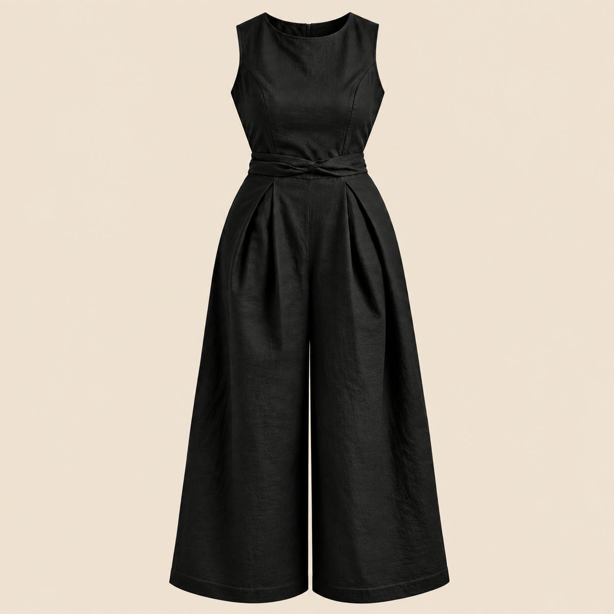 LINEN JUMPSUIT | NOIR