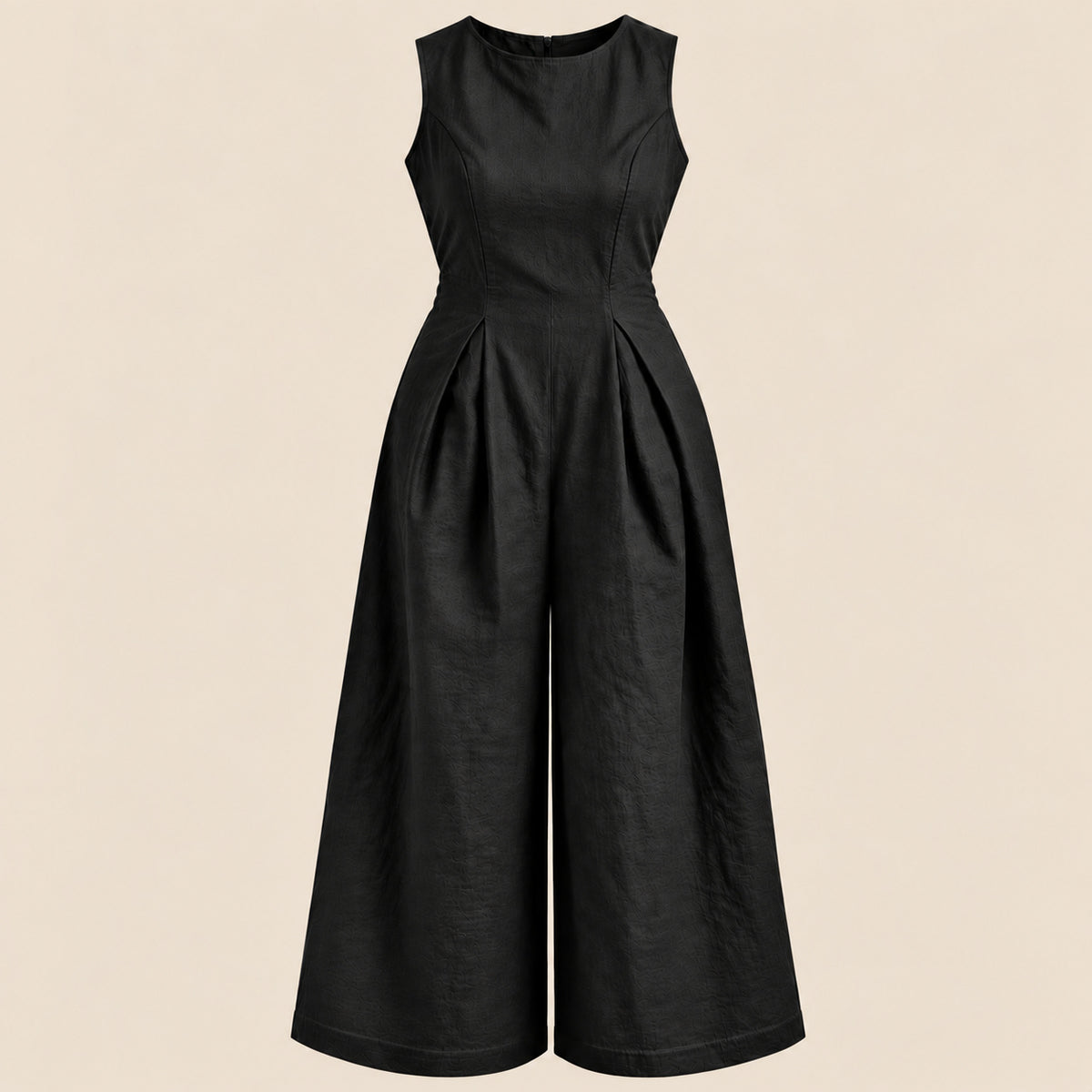 LINEN JUMPSUIT | NOIR