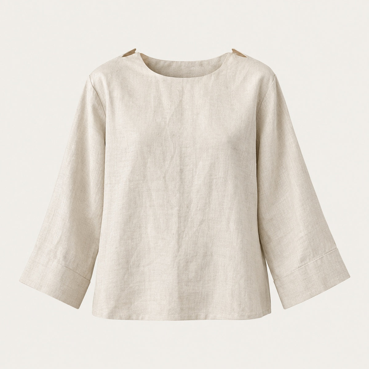 LINEN NIA TOP MILK