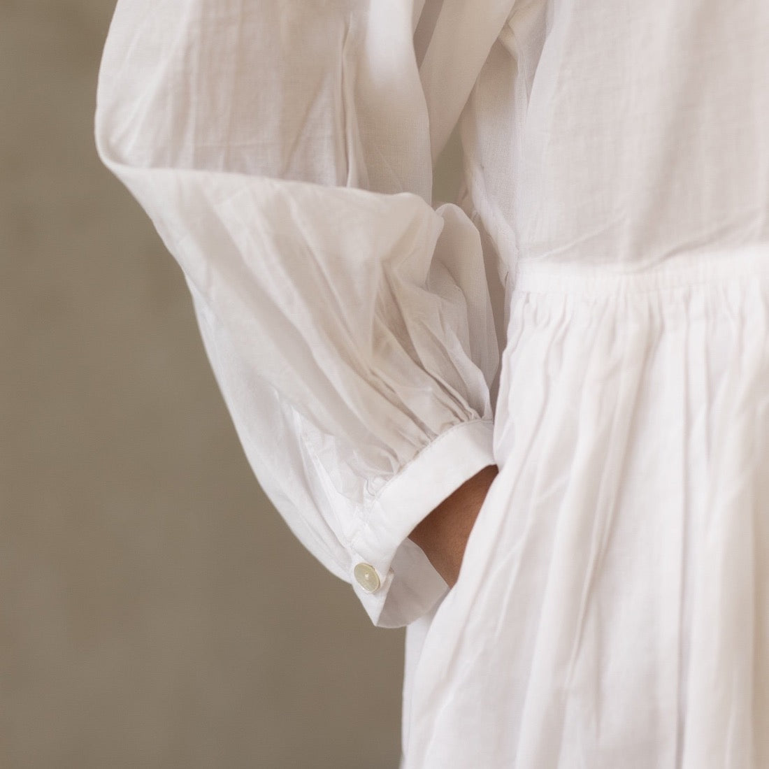 COTTON SOMERLUS DRESS IN MILK